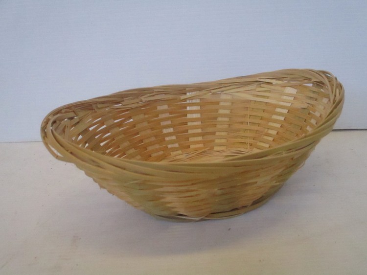 1/1623 CESTINO PORTA PANE OVALE BAMBU CM 20X14X6 H